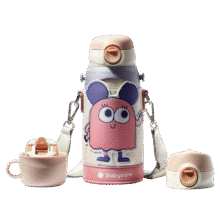 babycare儿童保温杯水壶吸管杯大宝宝学饮杯316不锈钢三合一上学600ml95元