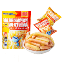 小鹿蓝蓝益生菌维C脆脆鲜切薯条混合味160g 宝宝儿童零食薯条饼干8小袋19.9元 (券后省10)