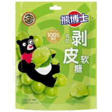 徐福记 熊博士 剥皮果汁软糖青提袋装60g × 4件9.92元（合2.48元/件）