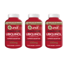Qunol还原型辅酶Q10胶囊100mg120粒*3装水脂全溶超级泛醇美国原装进口 【囤货装吃一年】超级泛醇120*31011元 (每满300减30,券后省20)