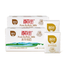 百菲酪 水牛 200ml 纯牛奶 3.8g蛋白 20盒*2箱119.9元