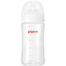 贝亲（Pigeon）玻璃奶瓶宽口径防胀气240ml M号奶嘴 3月+ AA187147元 (月销2w+)