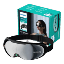 飞利浦（PHILIPS）眼部按摩仪护眼仪 热敷眼罩全包裹仿生气囊眼睛按摩器舒缓眼疲劳神器蓝牙送男女友父母中秋节3203E279元 (券后省150)