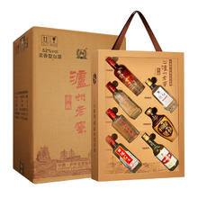 泸州老窖 头曲60周年纪念礼盒 52度 浓香型白酒 125mL 7瓶