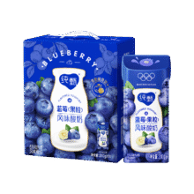 纯甄 果粒风味 笑脸包 酸奶 2.8g蛋白质 200g 蓝莓果粒 10盒
