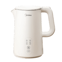 plus：美的（Midea） 电热水壶 热水壶 家用大容量不锈钢烧水壶双层防烫 一体无缝内胆电水壶开水壶 1.5L 【304不锈钢恒温保温一体】-最新款55.65元（需领券）
