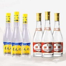 京东百亿补贴：汾酒 黄盖玻汾53度 475mL 3瓶 +53度杏花村金标3瓶 组合装 *2件182.86元/件 共365.72（反豆后）