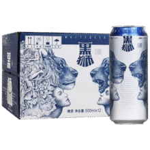 雪花黑狮啤酒白啤500ml*12【临期清仓】54元（需领券）