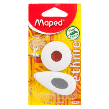 马培德（Maped）迷你小眼睛橡皮2块装 橡皮擦儿童少屑干净双头粗细小学生专用绘图橡皮一二三年级文具011180CH6.8元 (券后省0.9)