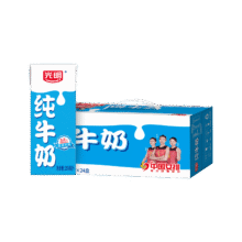 光明 经典全脂 纯牛奶 3.2g蛋白质 24盒 250ml91.82元（需领券，合45.91元/件）