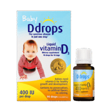 Ddrops滴卓思旗舰店 新生婴幼儿维生素d3滴剂vad3液体钙初生儿童0-1岁 【出生-1岁】婴儿D3滴剂400IU