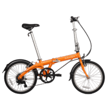 大行（DAHON） 通勤便携折叠自行车20英寸6速超轻铝合金成人休闲代步单车BYA061 拉力橙1698元 (券后省50)