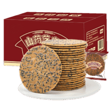 PLUS会员: 比比赞 山药芝麻瓦片黑芝麻味 1000g10.22元包邮