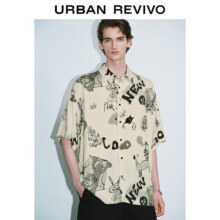 UR2024秋季新款男趣味搞怪印花超宽松短袖开襟衬衫UMV240061105元 (券后省12)