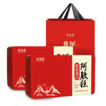 岁滋堂 原味阿胶糕礼盒 女人补气养血 300g*2盒（送礼袋）49.9元（需换购）