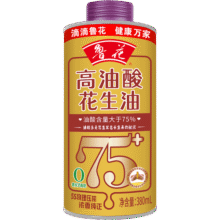 鲁花 【直销】高油酸花生油380ml*1（铁桶） 食用油粮油5S物理压榨41.9元 (每满46减24,券后省5)