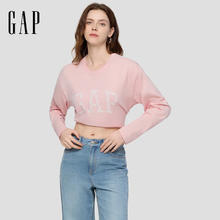 Gap 盖璞 男女装秋季新款logo纯棉宽松圆领长袖T恤休闲上衣券后57元