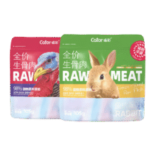 喵彩（cator）全价冻干生骨肉兔肉火鸡成幼猫猫咪主食猫粮105g 兔肉（三角形） 口味25.1元 (送赠品,券后省12)