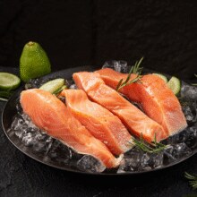 通过BRCA&B认证！喵满分 智利进口三文鱼块(大西洋鲑) 2斤￥51.71 3.8折 比上一次爆料降低 ￥6.78