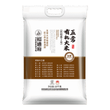 YUDAOFU/裕道府 农稻香2号 五常有机大米 东北大米 10kg107.91元（需领券）