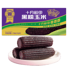 十月稻田 黑糯玉米 3.52斤（220g*8根）15.86元（需领券）