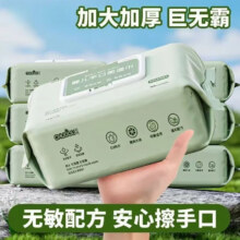 可擦嘴私处孕婴湿巾私处湿巾 绿色手口湿巾一包装0.99元