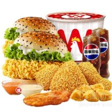 美团 华莱士 Wa大!Wa香!脆炸鸡汉堡桶兑换券·1张 可配送可自取原价56.9元 现仅49.9元