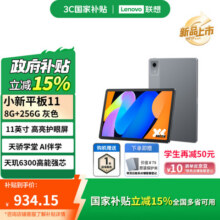 联想小新平板112.5K护眼超清大屏天玑6300AI平板电脑旗舰性能AI伴学8+256GWIFI深空灰840.65元（需领券）