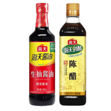 海天（HADAY）厨房调料组合生抽陈醋厨房炒菜调料蘸料腌肉炒菜家用提鲜调味品 生抽500ml+陈醋450ml9.9元