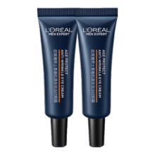欧莱雅（LOREAL）男士青春肌源多效淡纹眼霜体验装护肤品7.5ml*2【临期清仓】