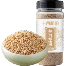 十月稻田熟白芝麻200g7.56元