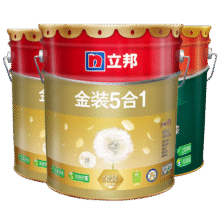 立邦乳胶漆金装净味五合一油漆室内墙漆家用自刷涂料墙面漆环保墙漆 【门店同款】 51L*1件 套装(2面1底)