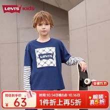 Levi's 李维斯 儿童纯棉长袖t恤潮 深靛蓝 110/5663元