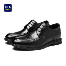 海澜之家（HLA）皮鞋男新品商务正装内增高男士皮鞋西装德比鞋子男 黑色【内增高HAAPXM4DAO316】 42139元，目前性价比很高，优惠卷有时间限制，大家快快下手
