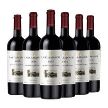 蕾拉【法国LAYLA MANOR】AOP级进口14度干红葡萄酒礼盒750ml整箱6支装489元 (满800减100,券后省350)