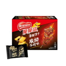 首购：雀巢 薄脆饼干炭烧牛肉味200g4.8元包邮（需试用）