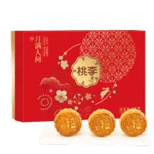 桃李月满人间月饼礼盒广式糕点红枣蓉豆沙五仁中秋节日团购礼品600g37.74元（合12.58元/件）