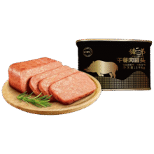 猪二弟 优质午餐肉 198克 即食6.51元包邮