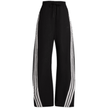 阿迪达斯（adidas）官方女裤25新款运动裤宽松香蕉裤三条纹梭织弯刀裤长裤 KB5224 XXS