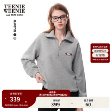 Teenie Weenie小熊女装卫衣2025年秋季新款美式潮流学院设计感上衣 中灰色 XS360元 (券后省39)