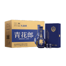郎酒青花郎 白酒 酱酒 53度 500ml*1*6礼盒整箱装 (新老包装随机发货)