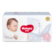 好奇（Huggies）奢透呼吸婴儿尿不湿宝宝干爽超薄透气尿裤 柔软轻盈防侧漏棉柔 S 2包 116片 【4-8kg】纸 尿 裤