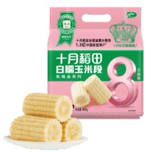 plus会员:十月稻田 白糯玉米段 1.6斤8段 *2件22.72元（11.36元/件）