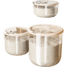京东物流 家用防虫防潮密封食品级奶白透【10斤】带防虫盒-赠量杯5元（需领券）