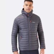 20点开始，RAB 睿坡 Microlight Alpine 男士700篷经典款全能连帽轻量排骨羽绒服 QDB-12新低933.01元包邮