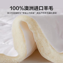 国家补贴：博洋 100%澳洲羊毛加厚冬被 被芯 200*230cm