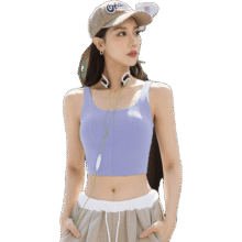 Rianne.He莉安赫运动内衣带胸垫防震跑步健身瑜伽背心女外穿显瘦鱼骨线美背 长春花蓝 L【建议105-115斤】89元 (券后省30)