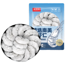鲜京采 精选41/50南美白虾仁 无冰净重2斤 90-110只 源头直发69.9元