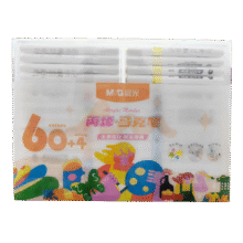 晨光（M&G）文具60色送4支白色儿童学生丙烯马克笔安全彩笔生日礼物防水手绘咕卡荧光记号笔涂鸦防水速干32.9元