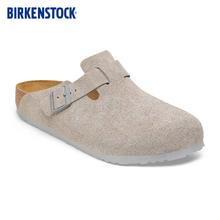 BIRKENSTOCK 勃肯 【预售】BIRKENSTOCK勃肯德国进口女款牛皮绒面革Boston包头拖鞋951元